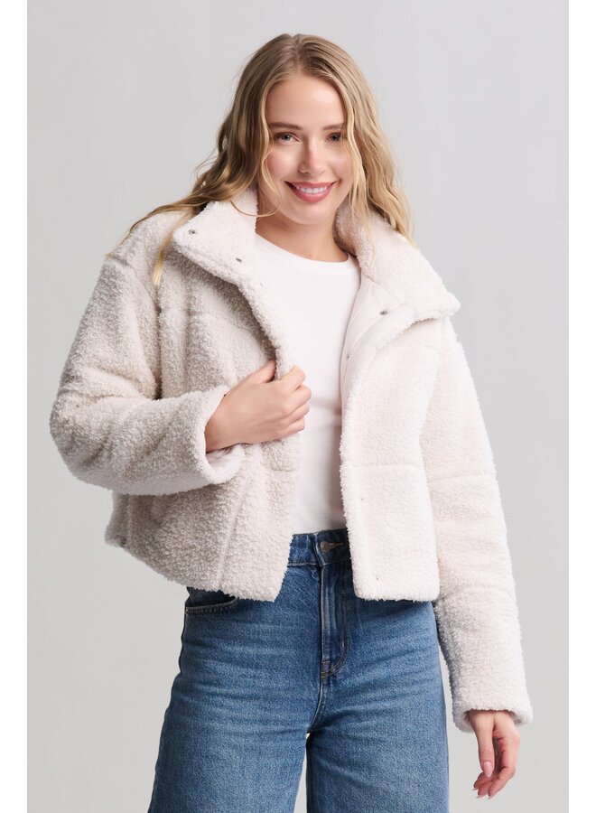 Brushed CozyChic Puffer Jacket Sand Dune