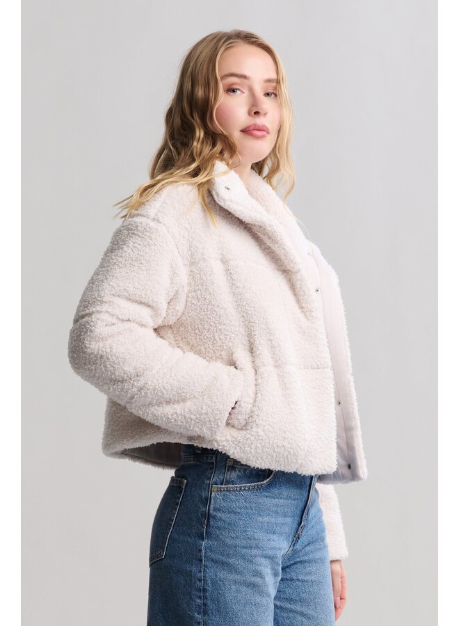 Brushed CozyChic Puffer Jacket Sand Dune