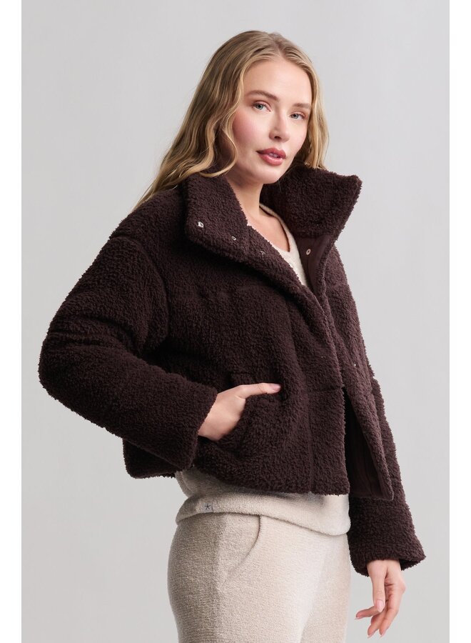 Brushed CozyChic Puffer Jacket Umber