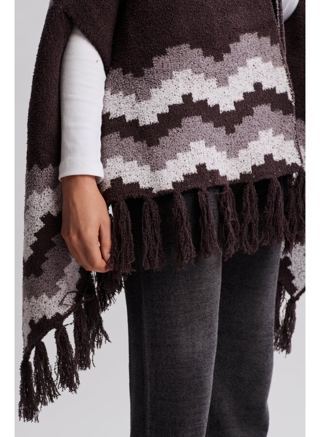 CozyChic Mosaic Wrap Umber