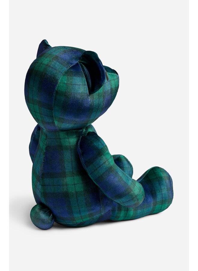 Mingo Plaid Embroidered Velvet Bear
