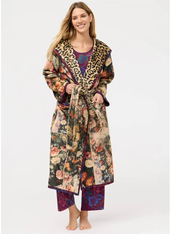 Aditi Robe Reversible Bellina Leopard