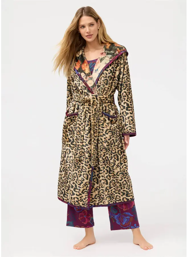 Aditi Robe Reversible Bellina Leopard