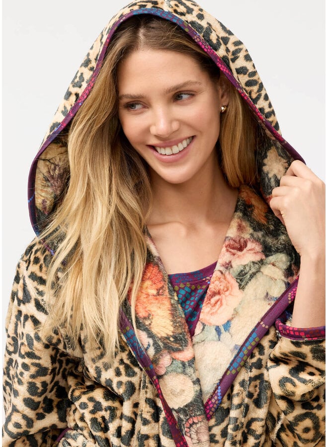 Aditi Robe Reversible Bellina Leopard