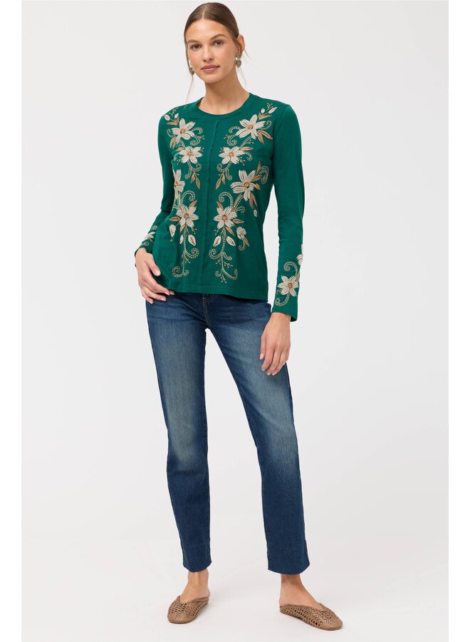 Raw Seam Crew Neck Tee Corinthe Botanical Garden