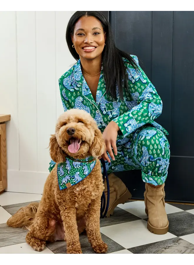 Tiger Queen Long PJ Set Jade