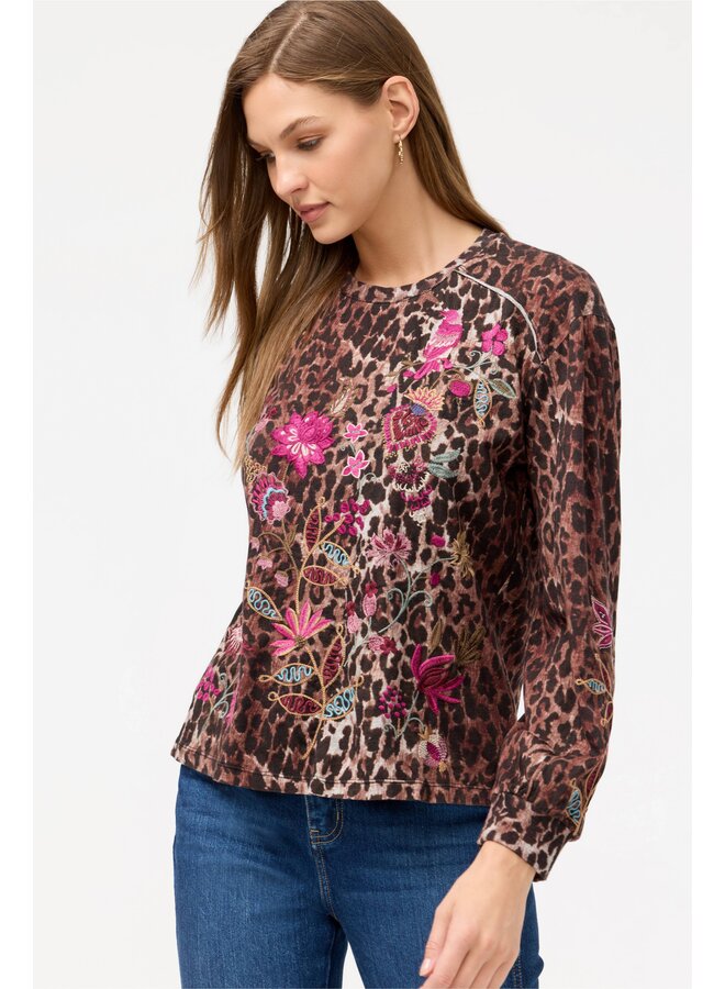 Penellope Seamed T-Shirt OG Leopard