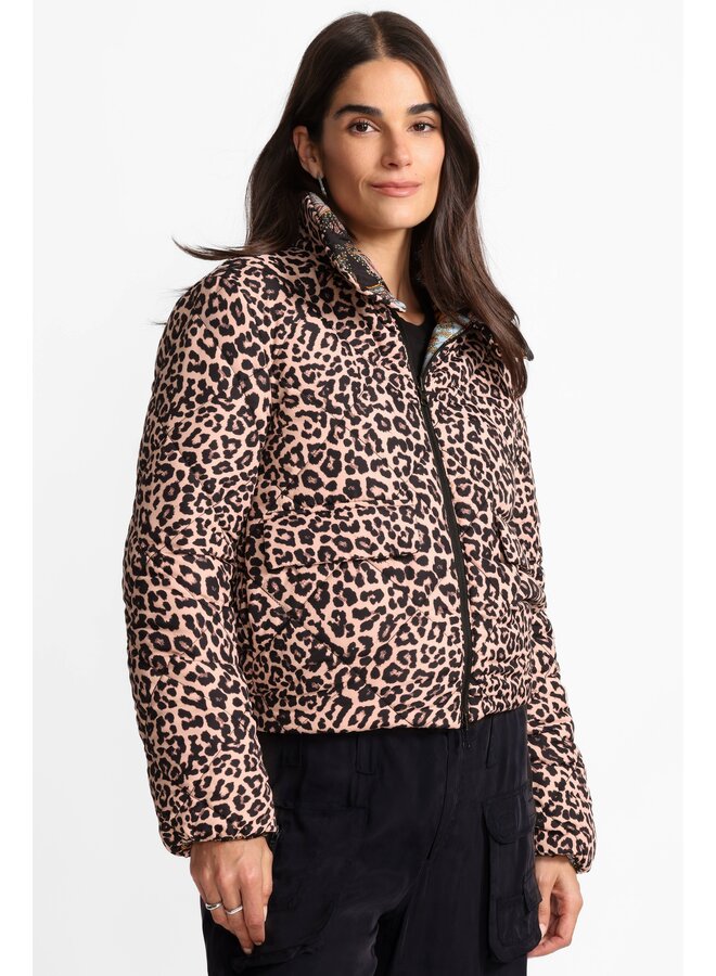 Diamond Quilted Cropped Puffer Reversible Leto