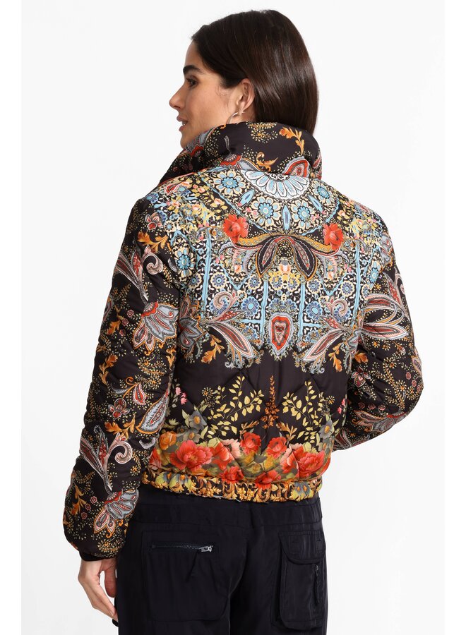 Diamond Quilted Cropped Puffer Reversible Leto