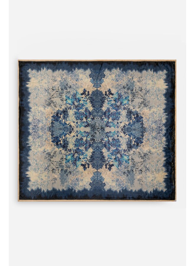 Laurel Canyon Cozy Blanket Denim Lace