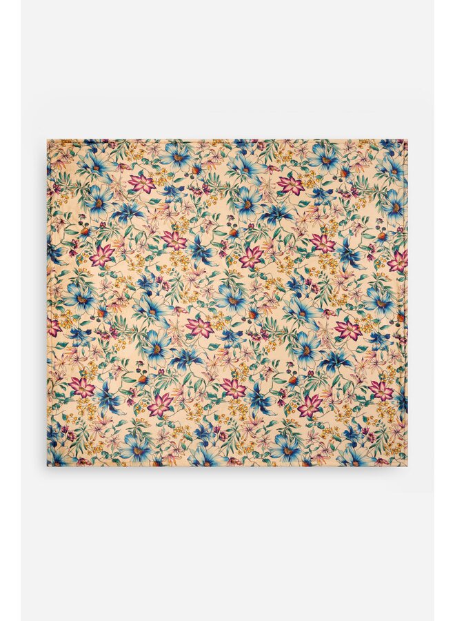 Laurel Canyon Cozy Blanket Denim Lace