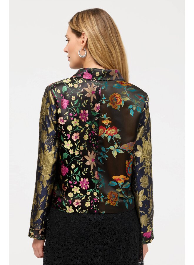 Limited Edition Jacquard Cropped Jacket Black