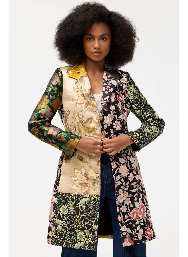 Limited Edition Jacquard Coat Black