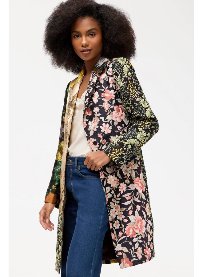 Limited Edition Jacquard Coat Black