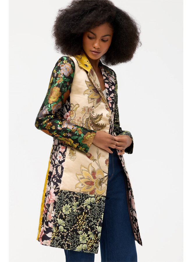 Limited Edition Jacquard Coat Black