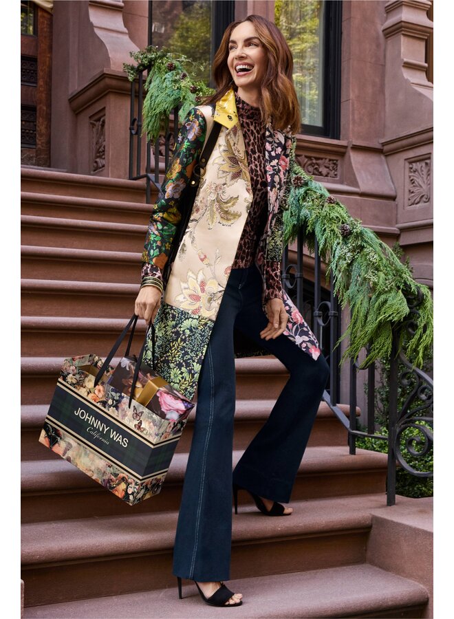 Limited Edition Jacquard Coat Black