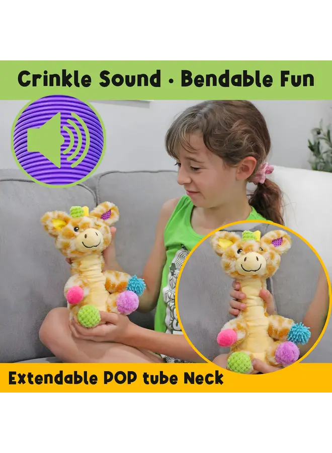 Patches The Mini Sensory Giraffe with Extendable Neck