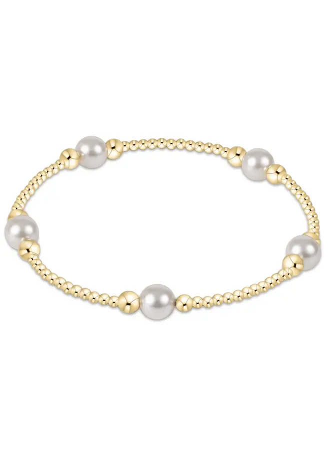 Purpose Pearl 6mm Gold Bracelet
