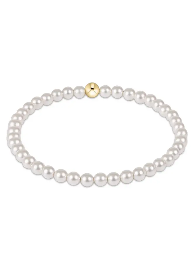 Classic Pearl 4mm Bead Bracelet