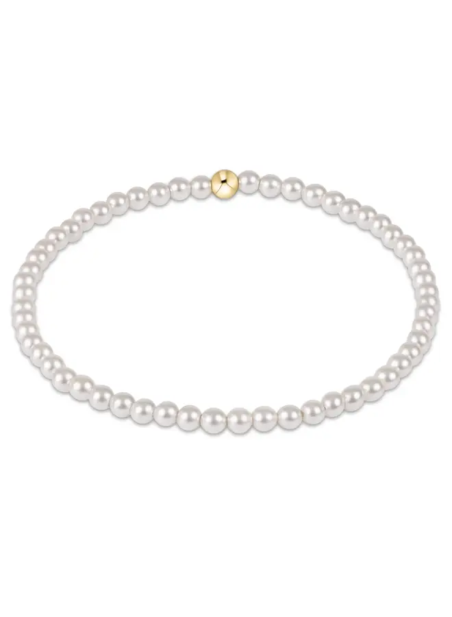 Classic Pearl 3mm Bead Bracelet
