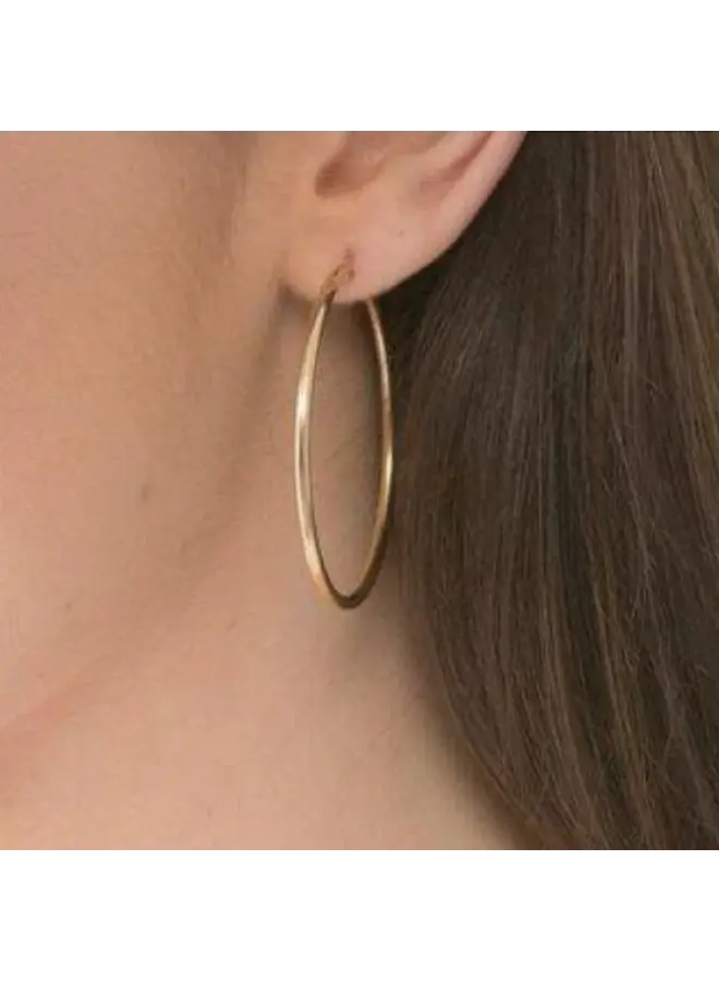 Round Gold 2" Hoop Smooth