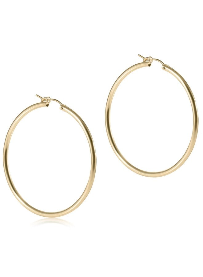 Round Gold 2" Hoop Smooth