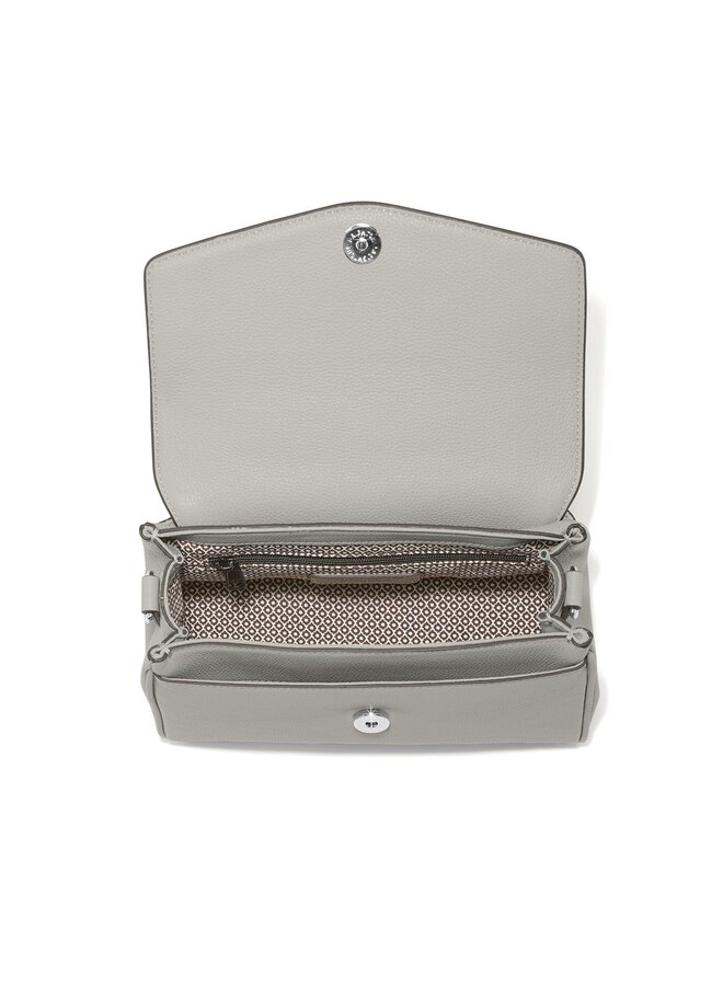 Tate Flap Satchel Sterling