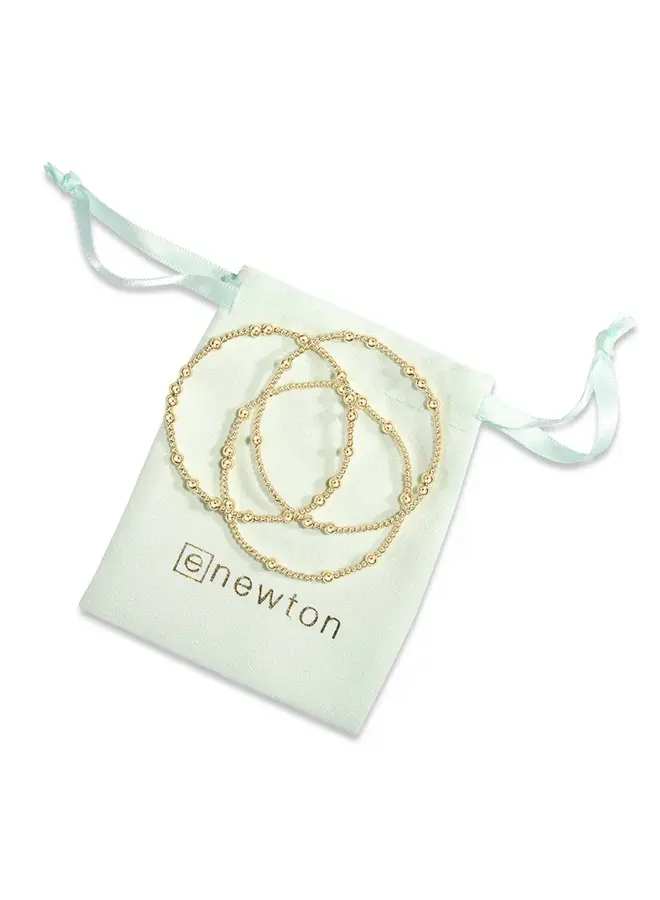 Hope Unwritten 4mm Bead Bracelet - Gold