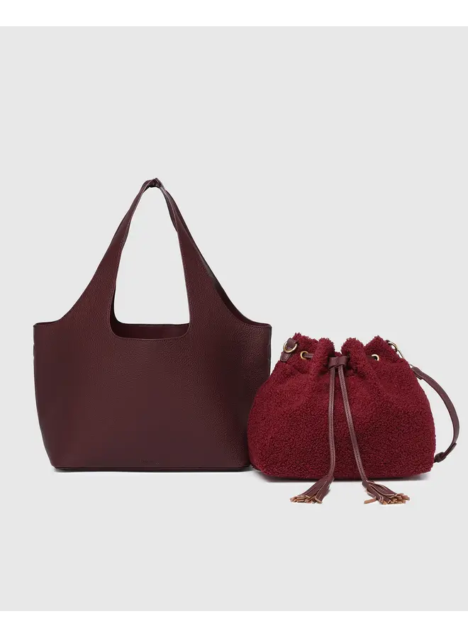 Paisley Handbag Burgundy