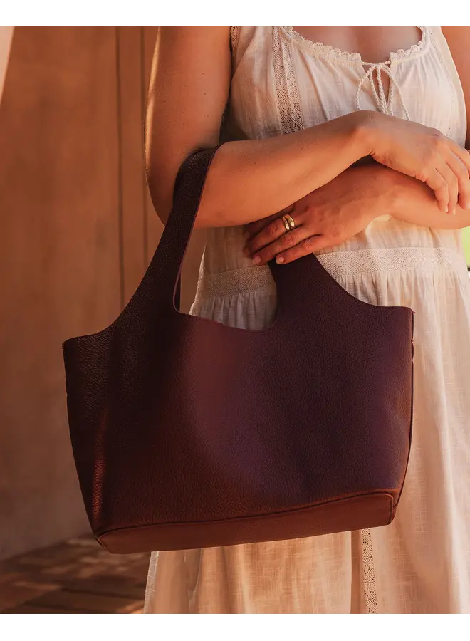 Paisley Handbag Burgundy
