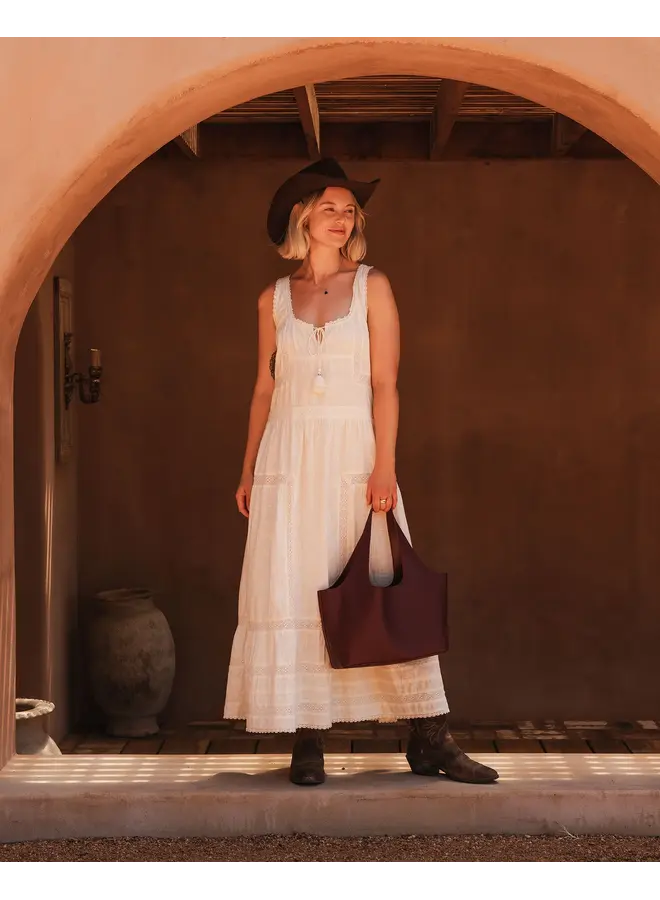 Paisley Handbag Burgundy