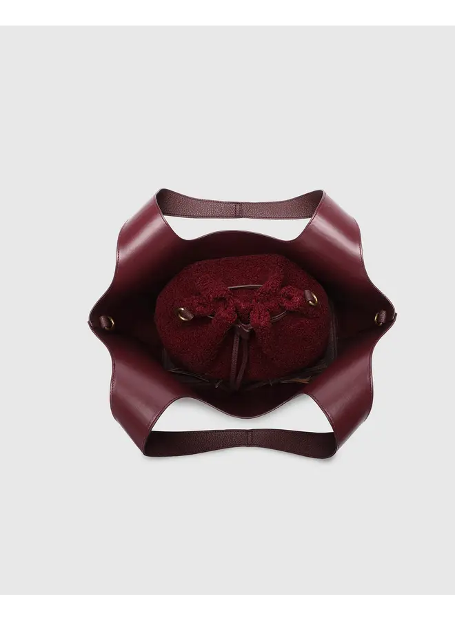 Paisley Handbag Burgundy