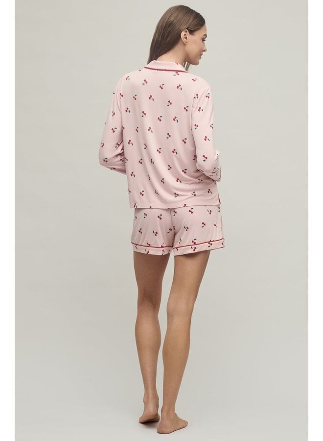 Ultra Soft Jersey Cherry Print Pajama Set