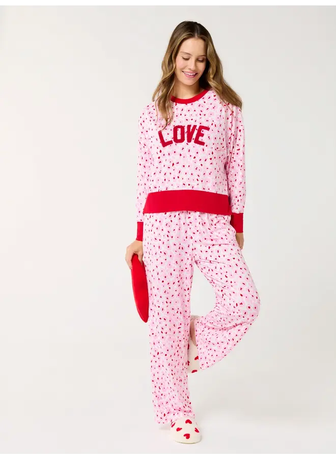 Floral Love Ultra Soft Jersey Knit PJ Set Multi