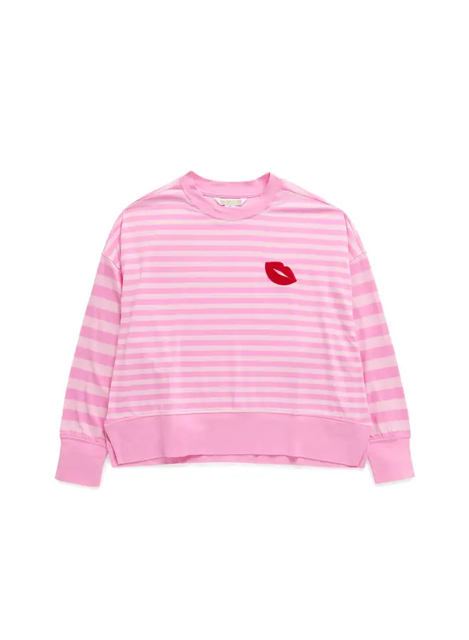 Stripe Ultra Soft Jersey Knit PJ Set Pink