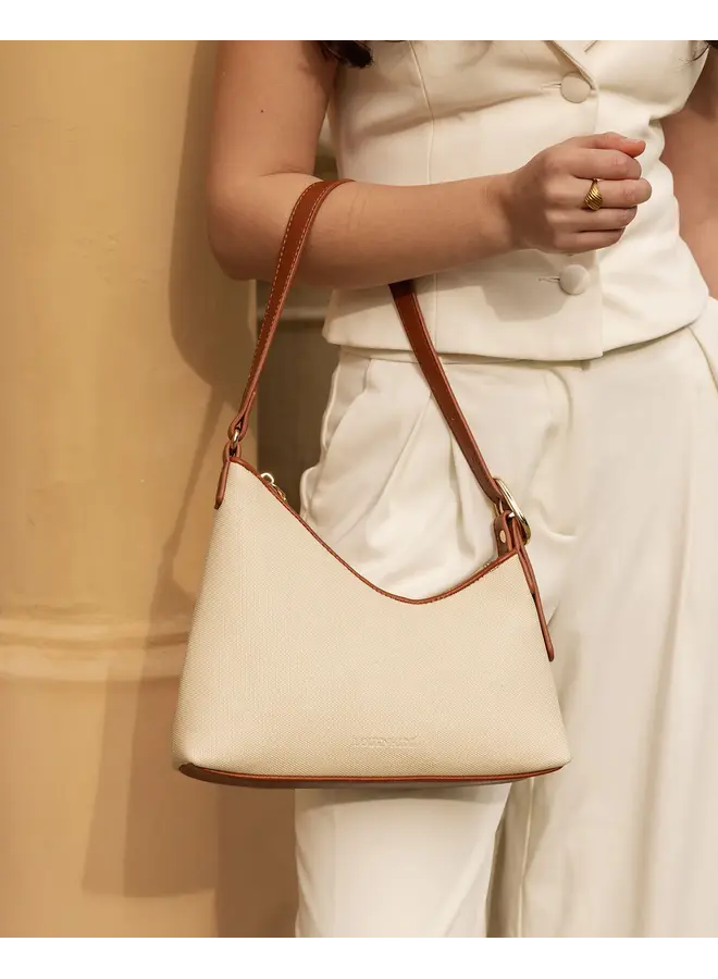 Amelia Shoulder Bag Canvas Tan