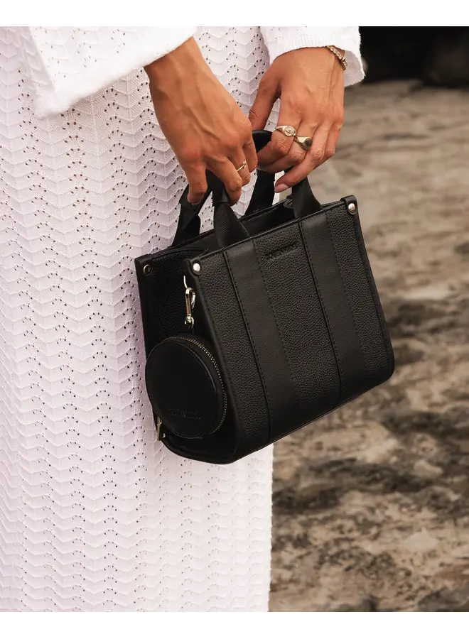 Mini Manhattan Tote Bag Black