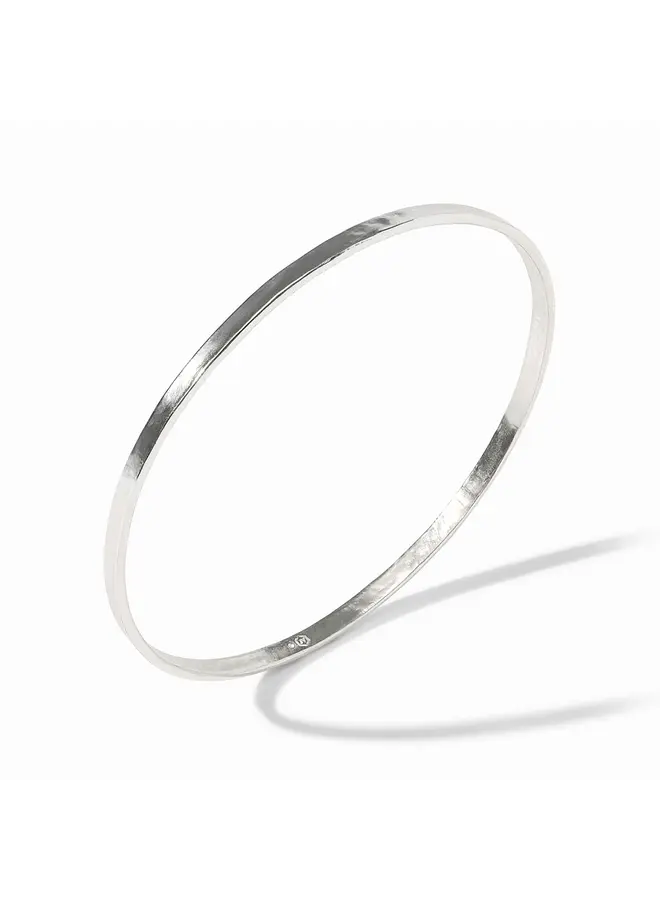 Crescent Bangle Silver
