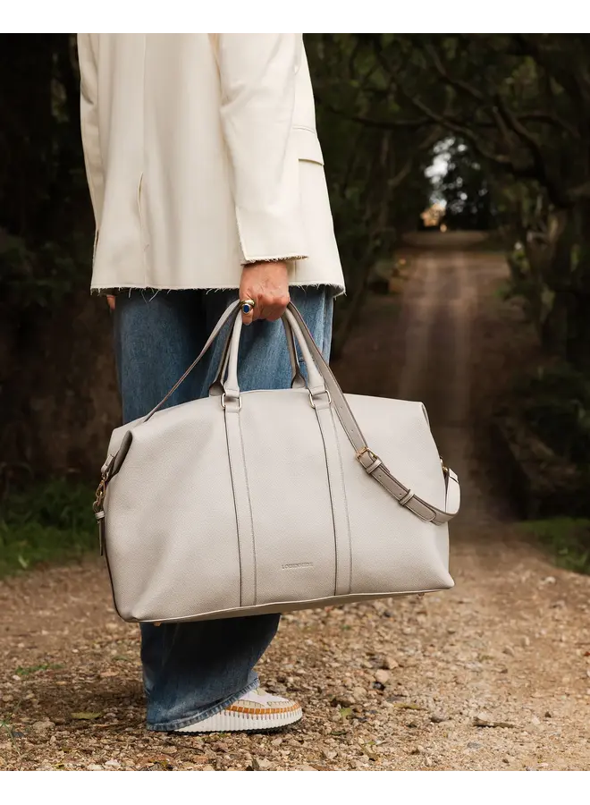 Boston Travel Bag Light Grey