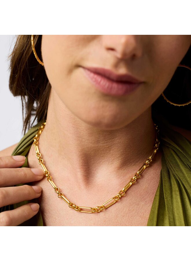 Colette Link Necklace Gold