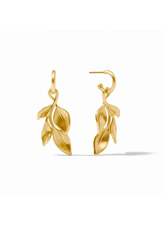 Willow Hoop & Charm Earring Gold