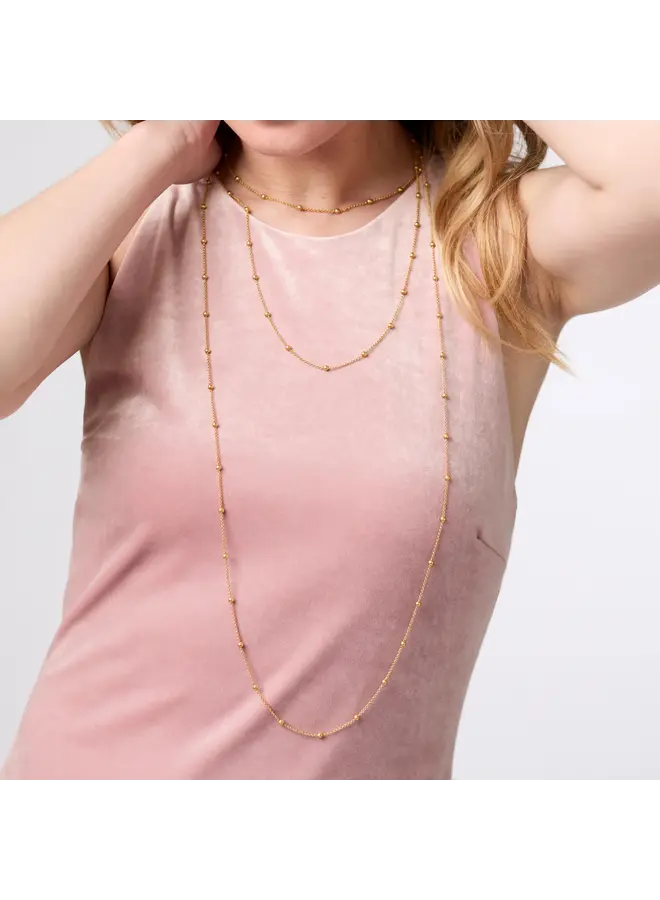 Solara Delicate Station Necklace