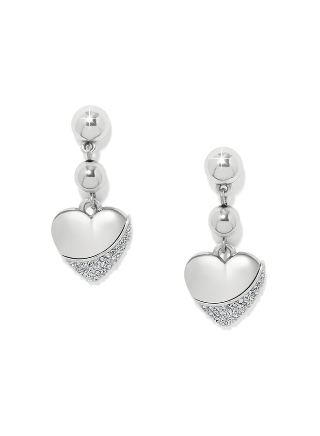 Meridian Petite Heart Wave Post Earrings