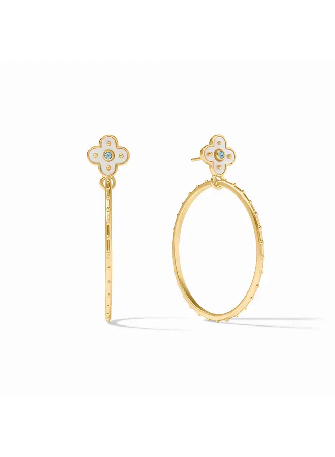 Colette Statement Earring Chalcedony Blue