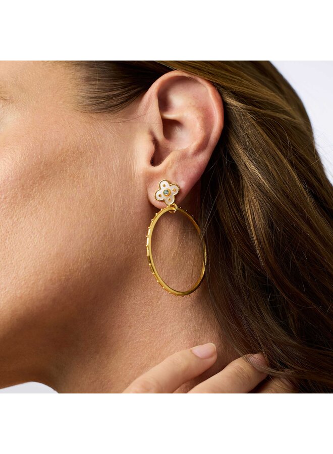 Colette Statement Earring Chalcedony Blue