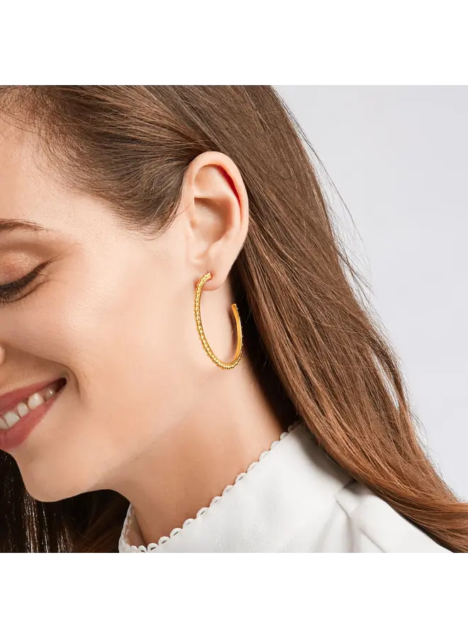 Colette Bead Hoop Gold