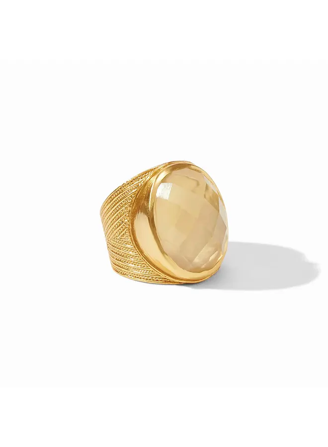 Verona Statement Ring Iridescent Champagne