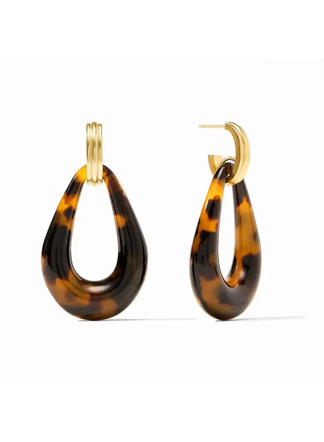 Carnaby Doorknocker Earring Tortoiseshell