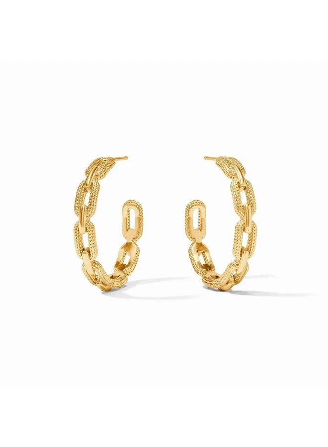 Cheval Paperclip Hoop Gold