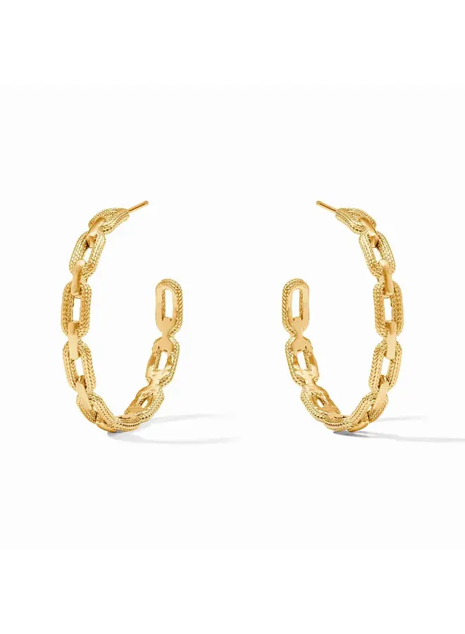 Cheval Paperclip Hoop Gold